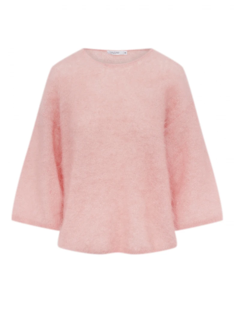 Powder pink delicate mohair sweater