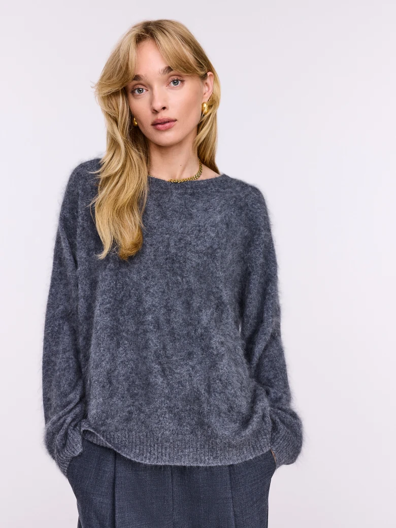 Dark gray cashmere sweater