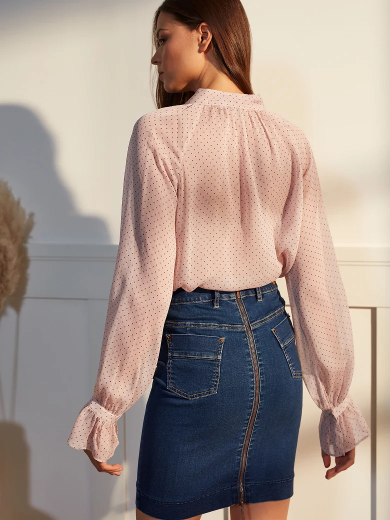 BLOUSE WITH PEAS
