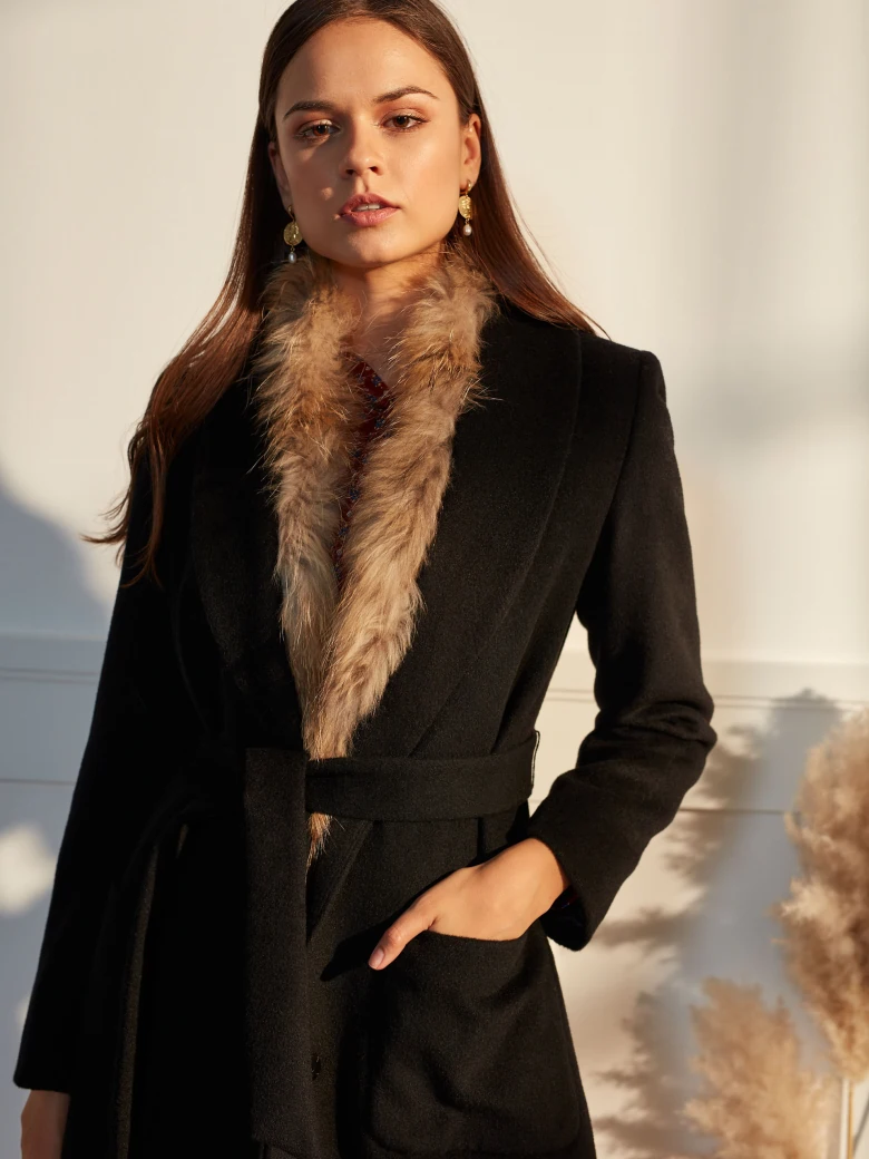 WOOL AND ANGORA COAT