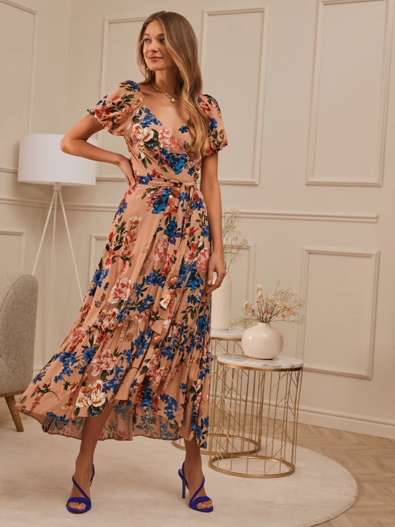 ENVELOPE FLORAL DRESS