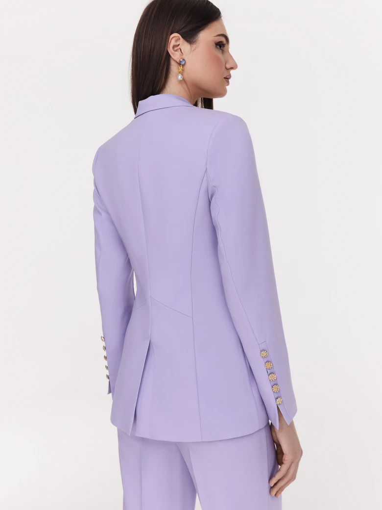 Lilac elegant jacket with decorative buttons
