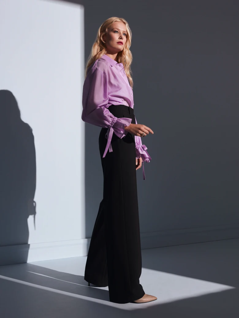 Wide suit trousers