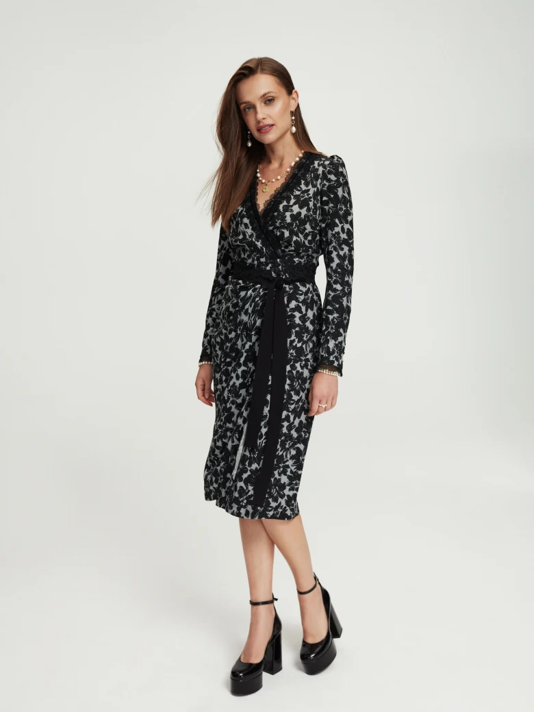 Envelope floral dress
