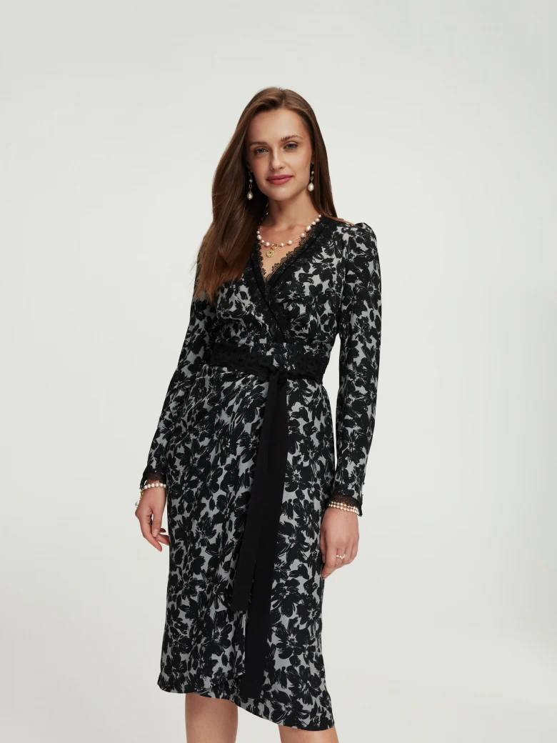 Envelope floral dress