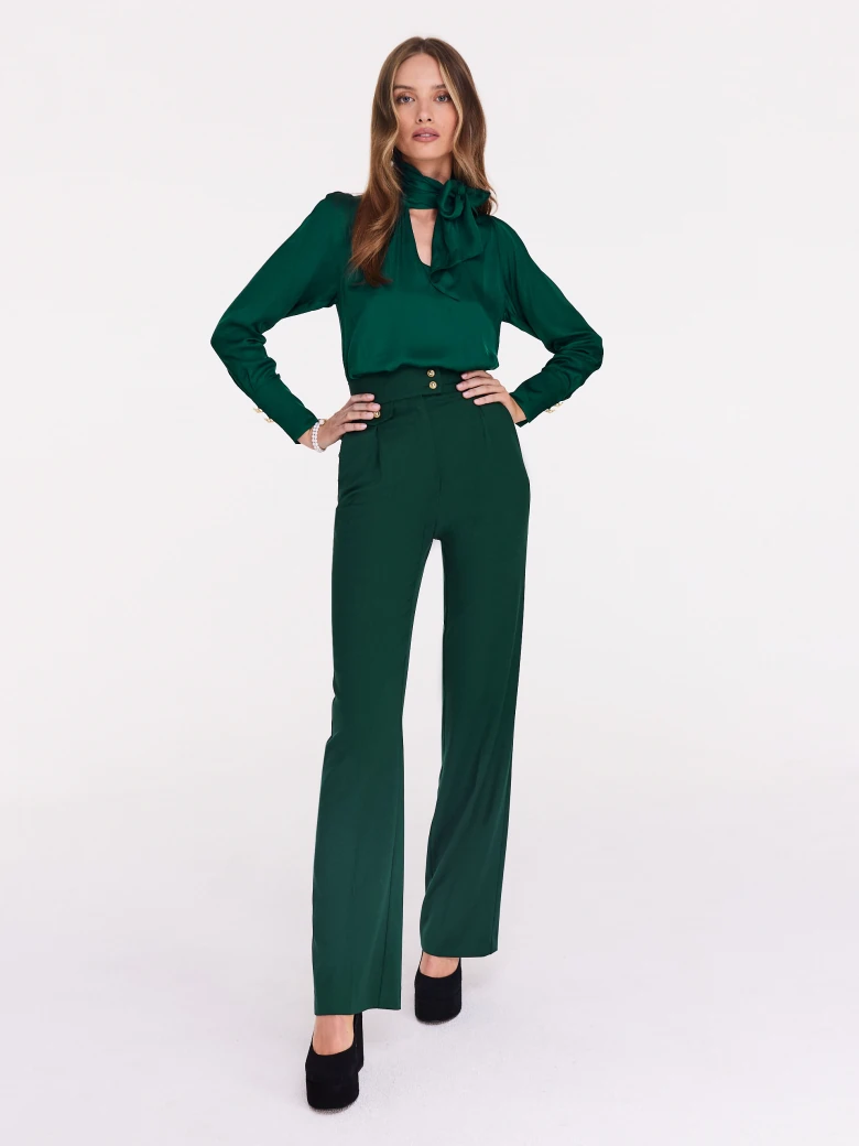 Dark green high-waisted cigarillos
