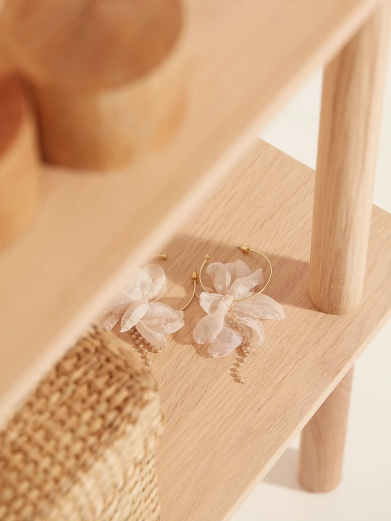 EARRINGS WITH FLOWERS