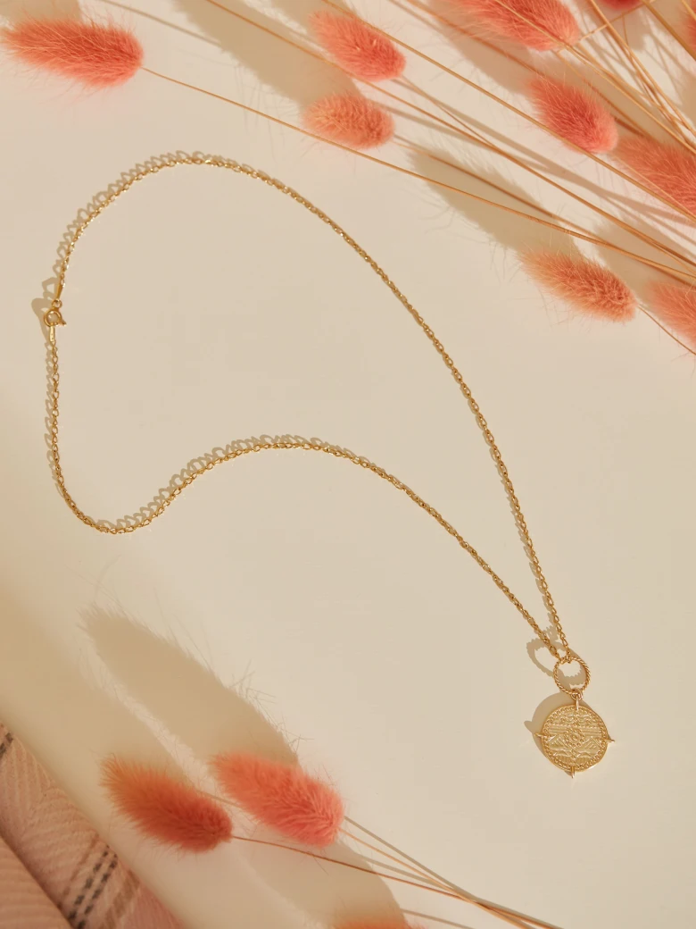 GOLD-PLATED COIN NECKLACE