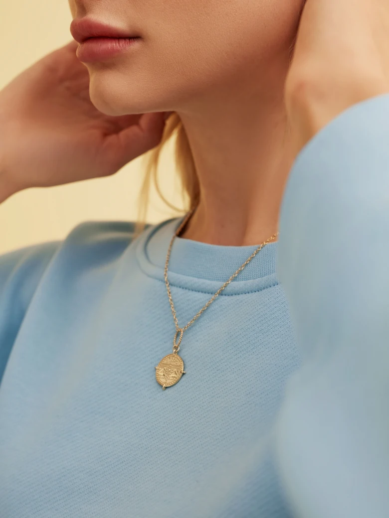 GOLD-PLATED COIN NECKLACE