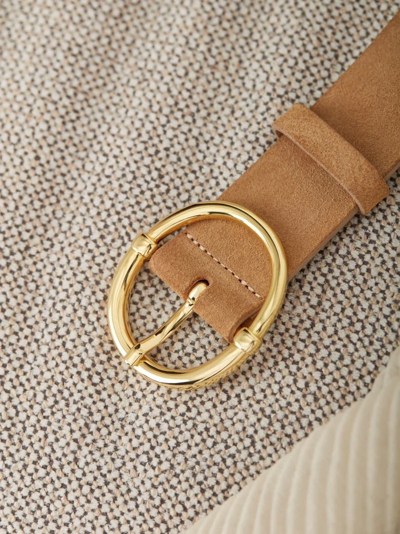 BROWN SUEDE BELT