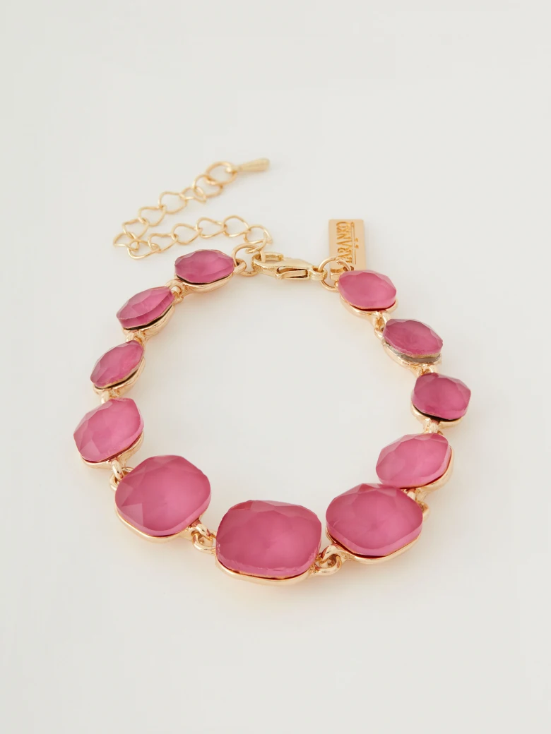 Bracelet with pink stones