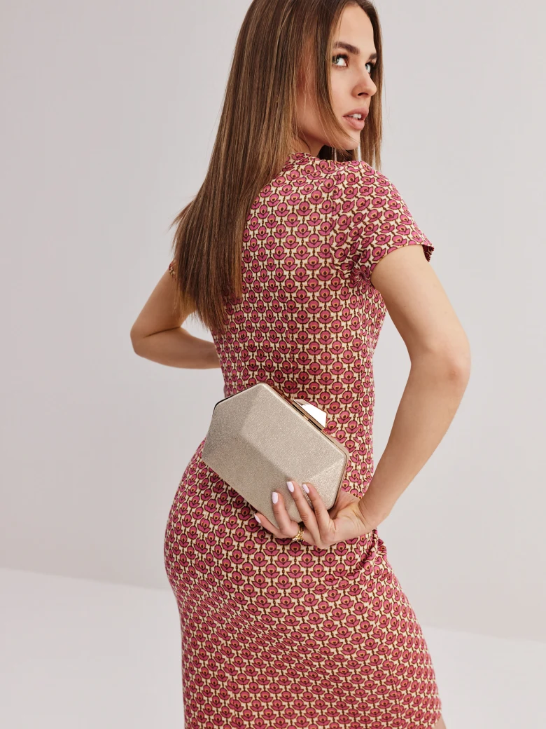 Gold chain handbag