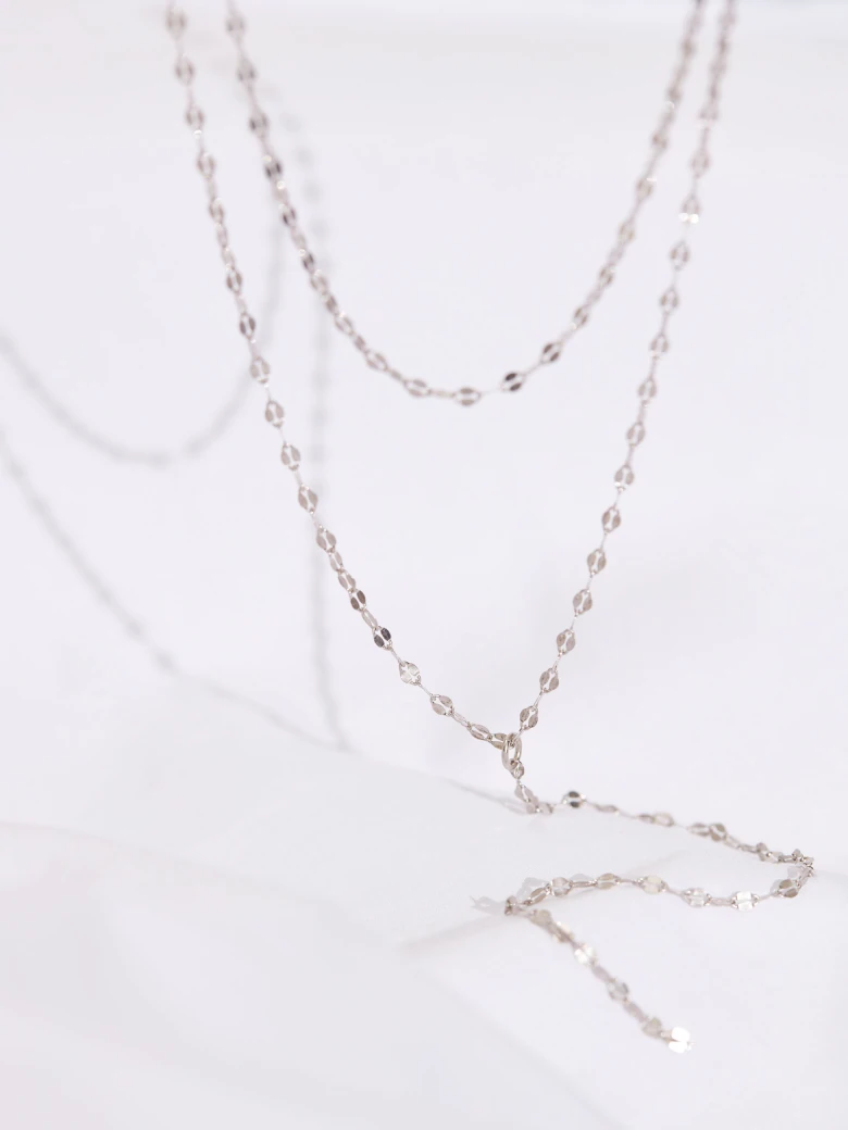 SILVER CASCADE NECKLACE