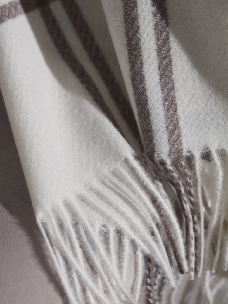 BROWN CHECK SCARF