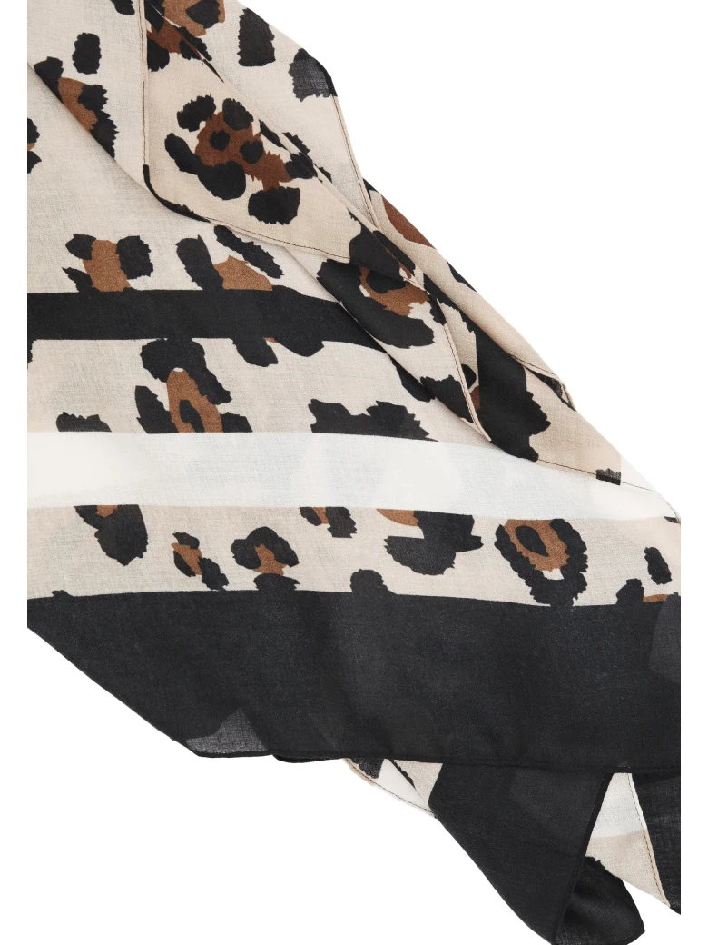 BEIGE CAMOUFLAGE SCARF