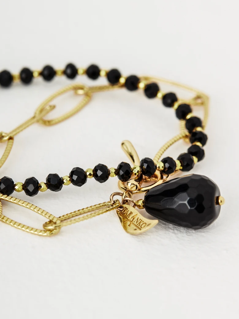 Set of bracelets with natural stones