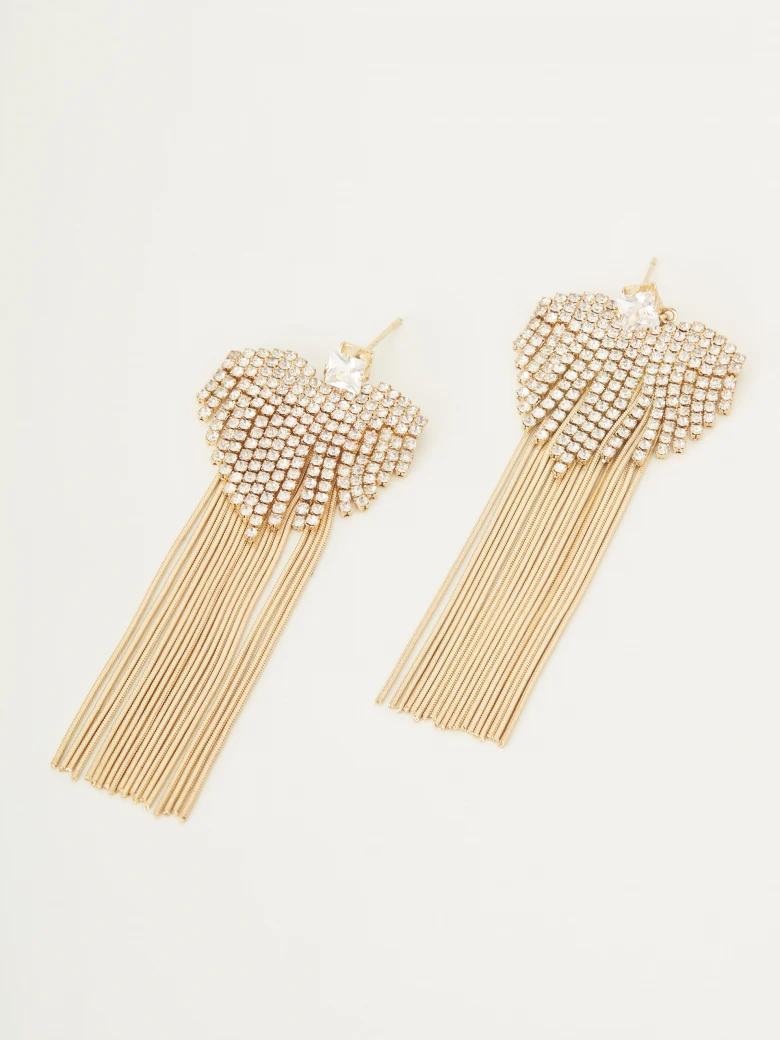 Long heart-shaped earrings