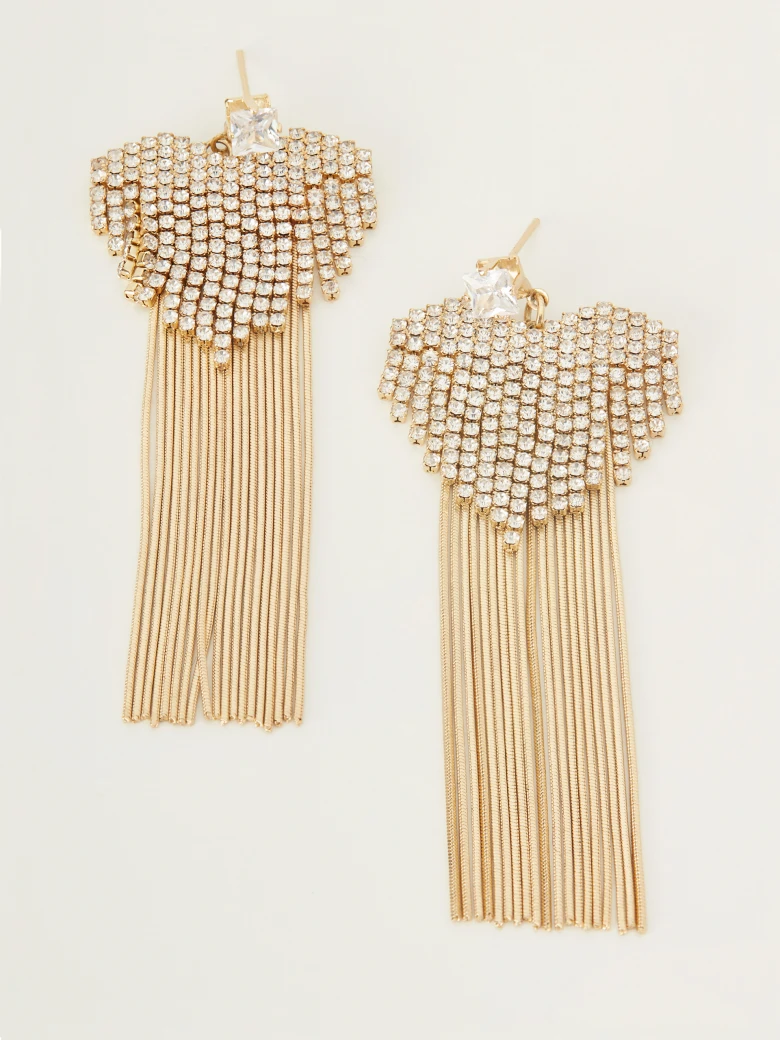 Long heart-shaped earrings