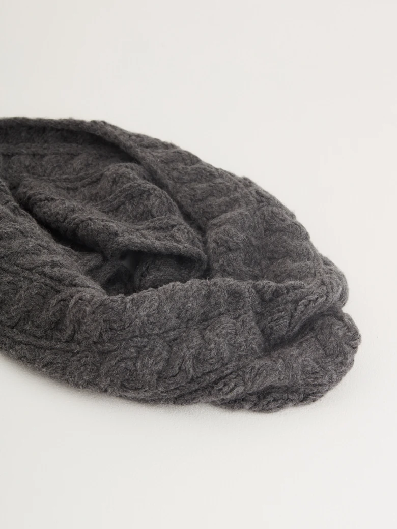 Wool blend snood