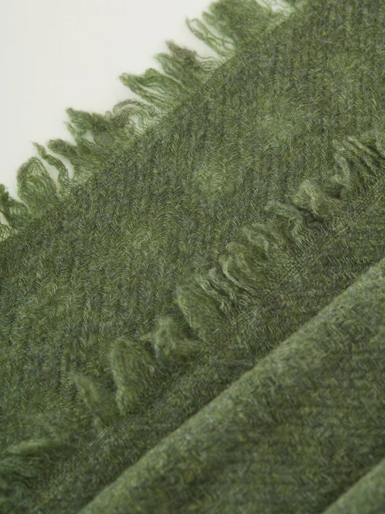 Green cashmere shawl