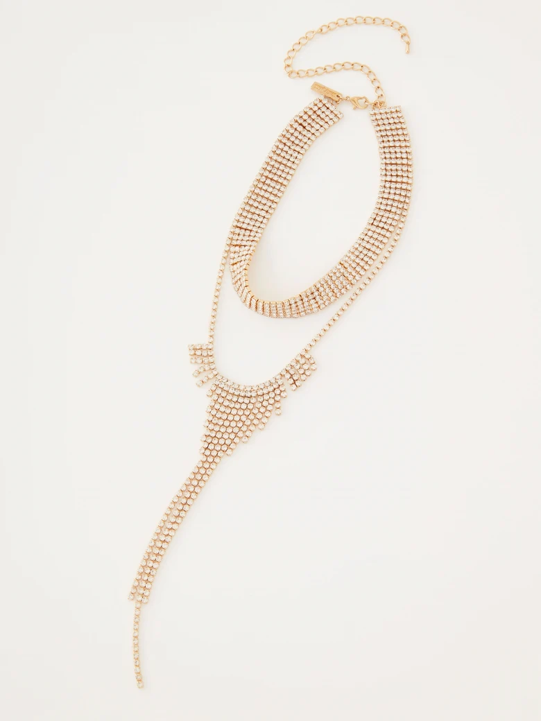 Kaskadowy naszyjnik typu choker