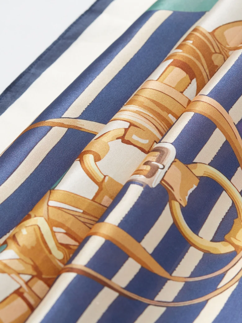 Silk patterned scarf