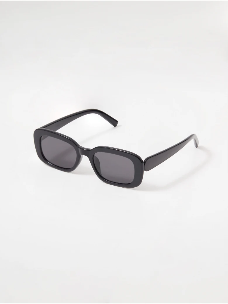 Black rectangular sunglasses