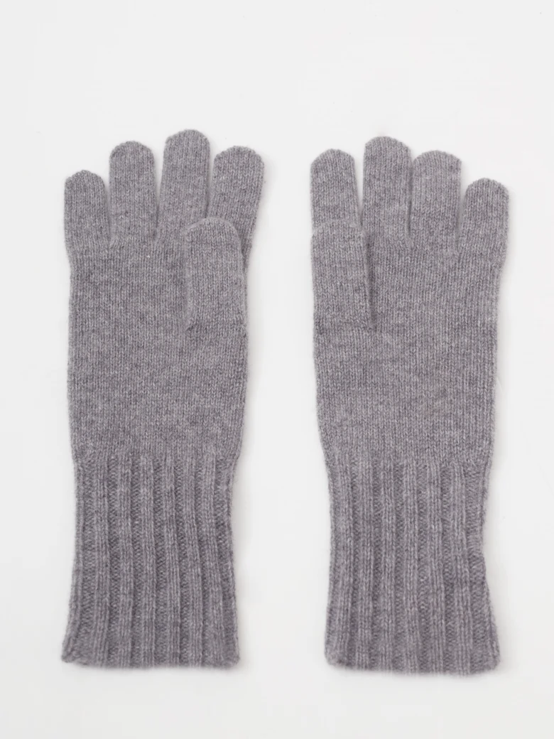 Cashmere gloves in gray