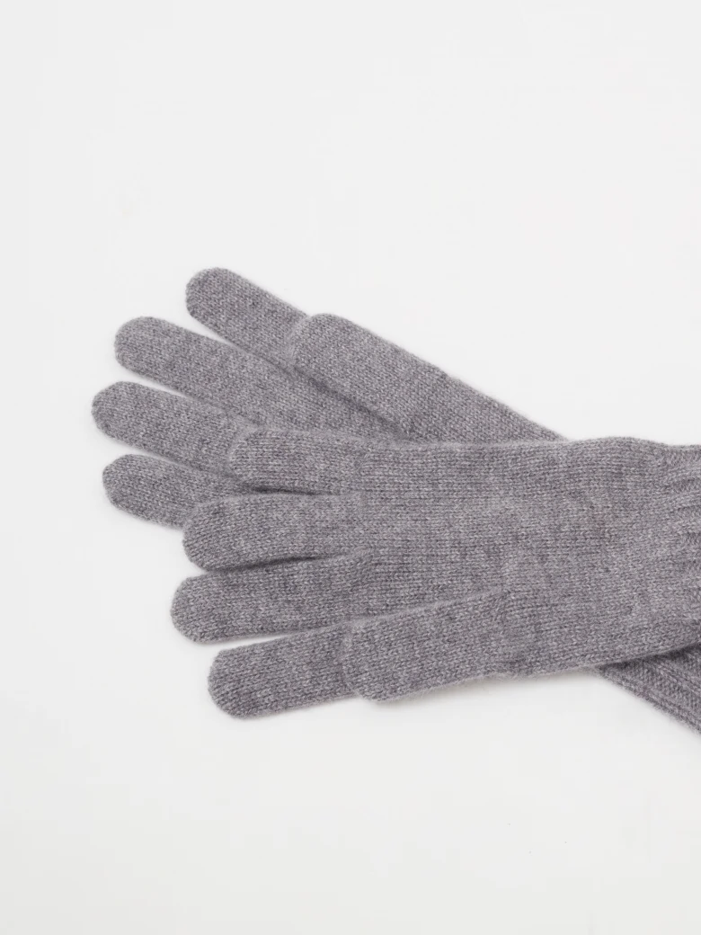 Cashmere gloves in gray