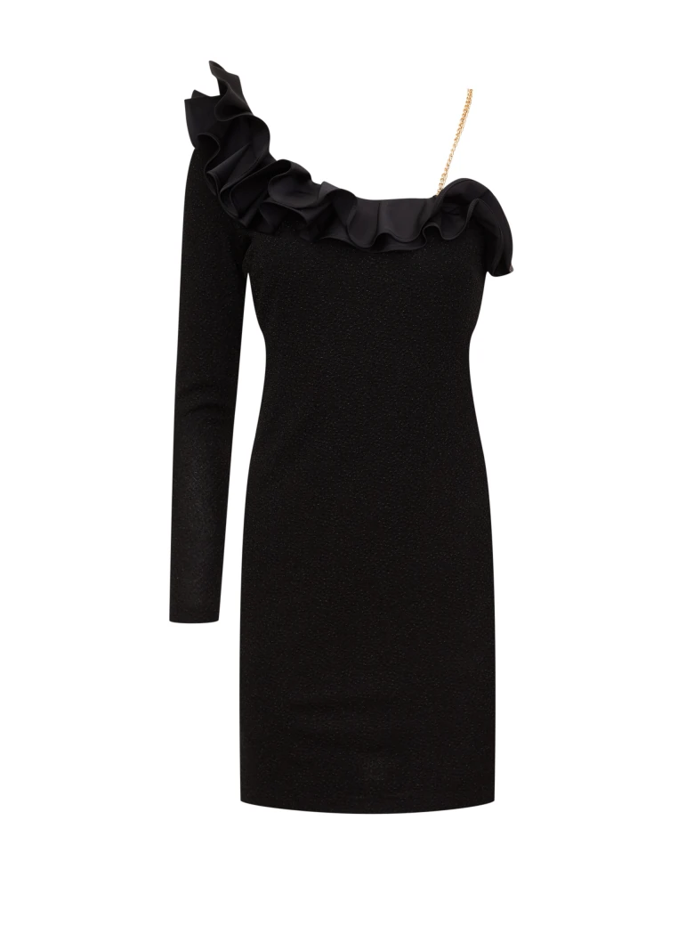 Black strapless dress