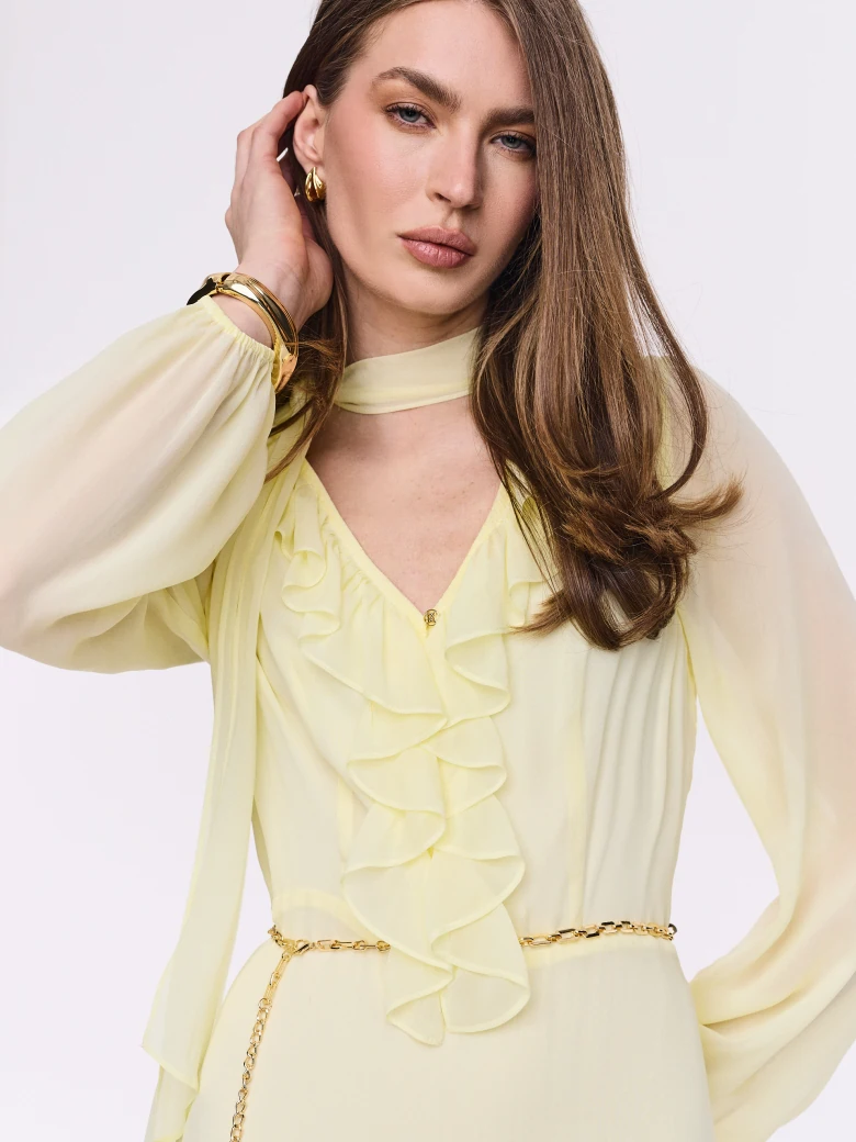 Large gold-plated bracelet with an irregular shape