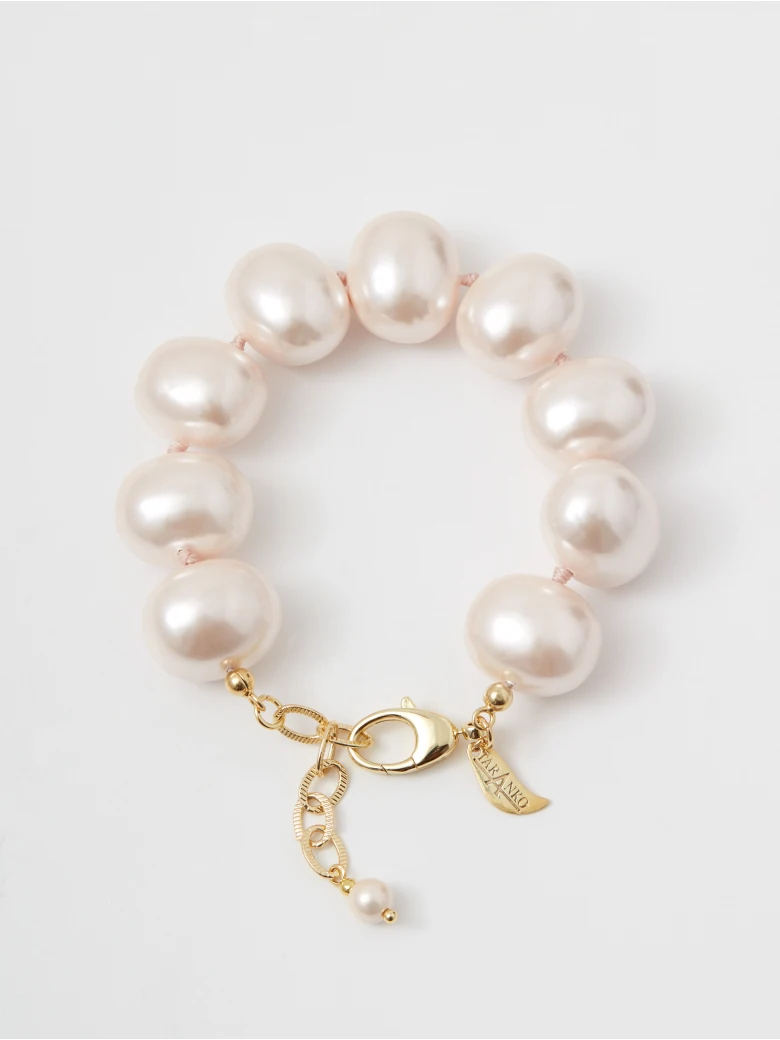 Gold-plated Majorca pearl bracelet