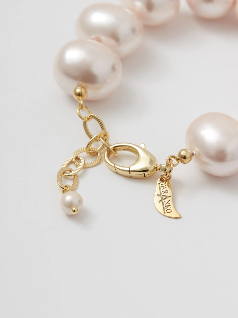 Gold-plated Majorca pearl bracelet