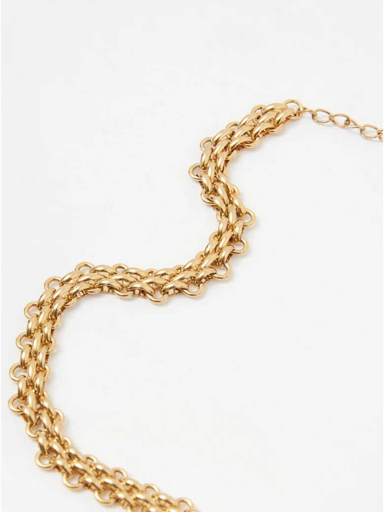 Gold-plated chain necklace