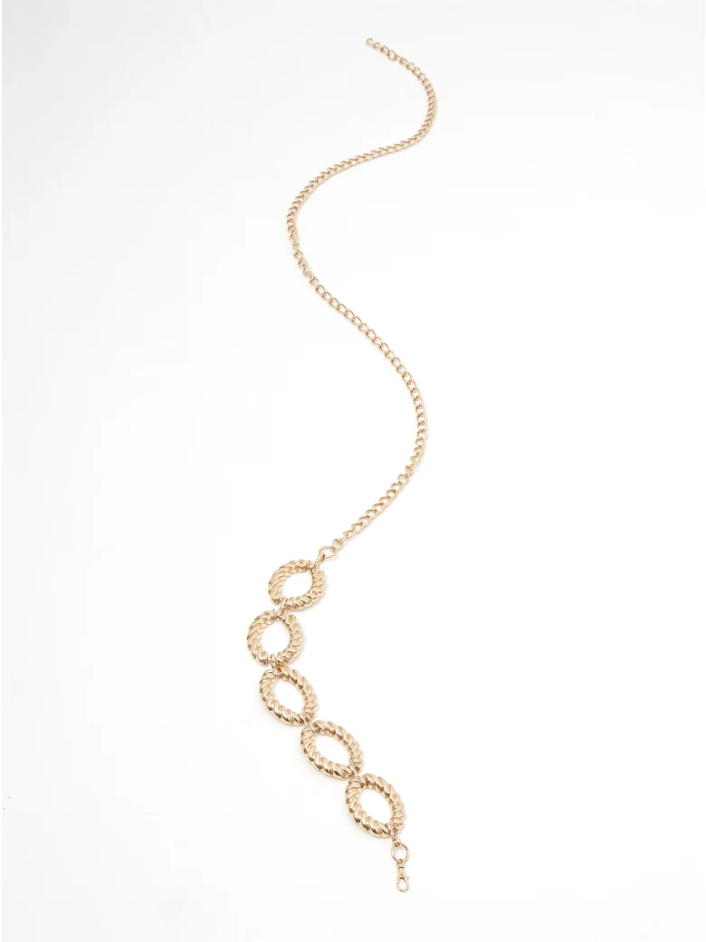 Gold chain belt