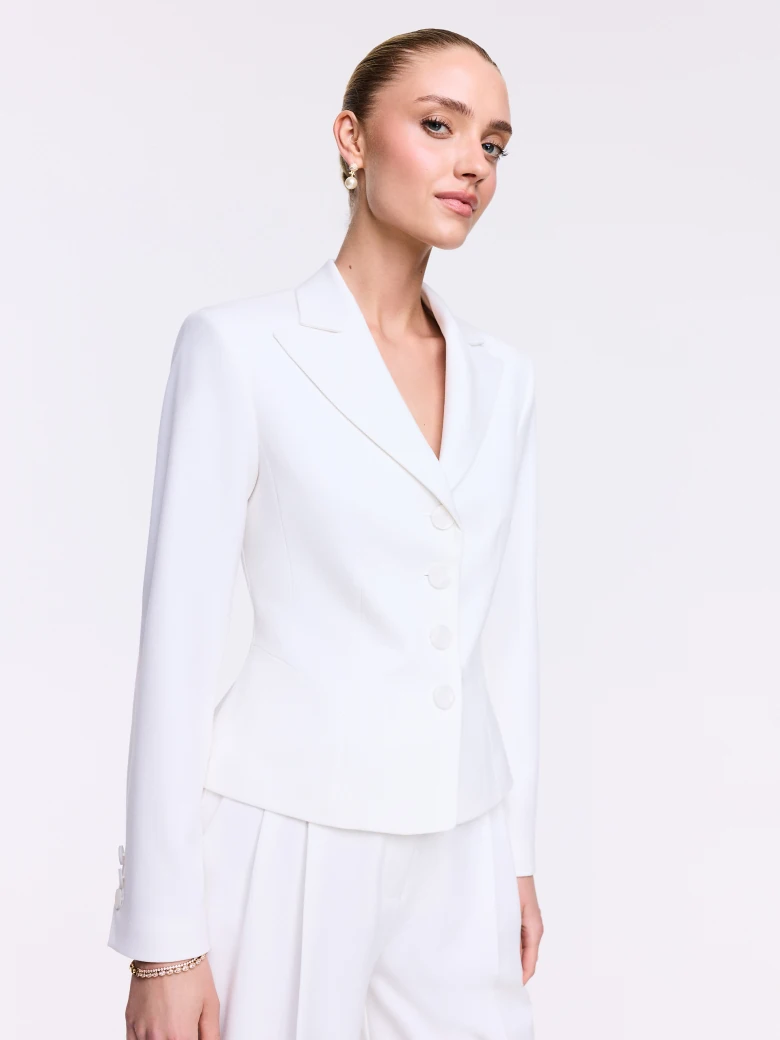 White tailored blazer