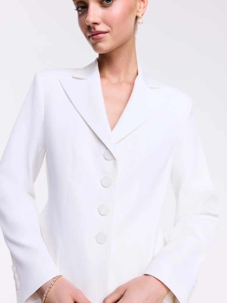 White tailored blazer