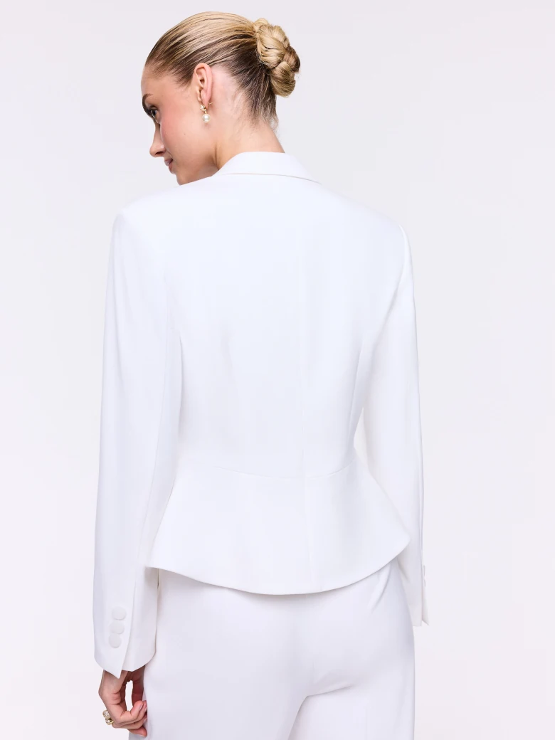 White tailored blazer