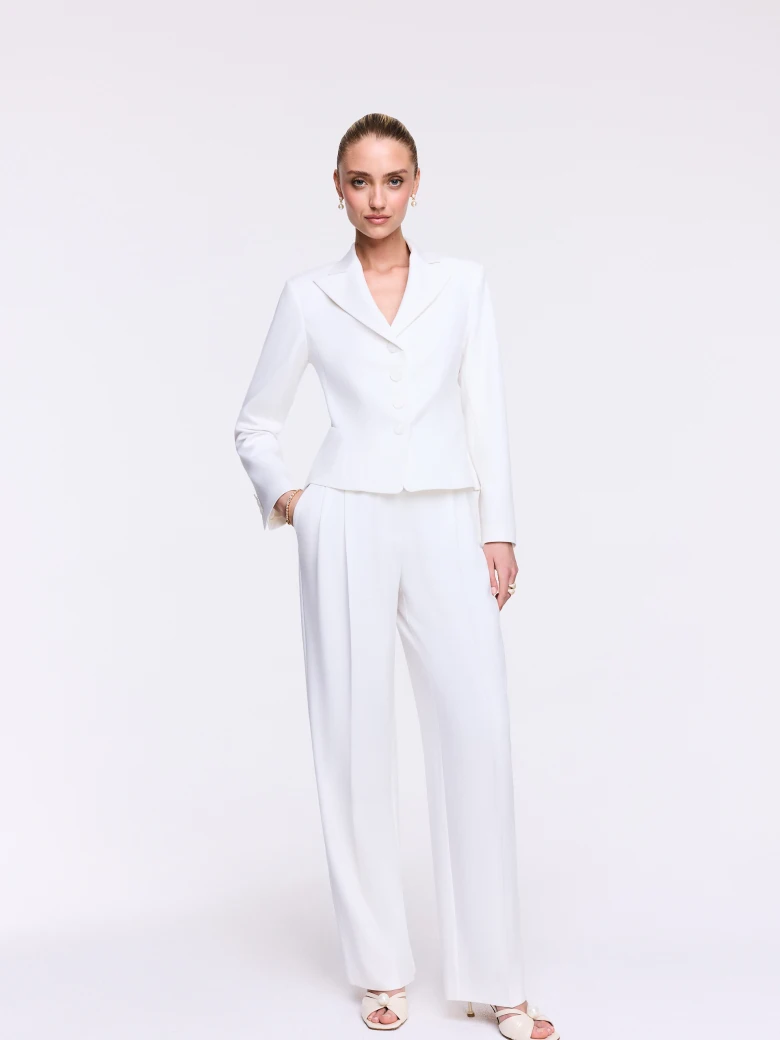 White tailored blazer