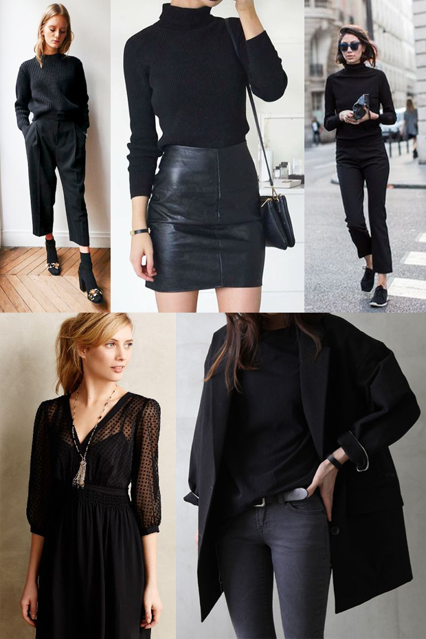 Black minimal chic